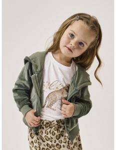 ბავშვის ჯემპრი/ჟაკეტი NAME IT - NMFSTEPHANIE NREG LS VEL CARD WH