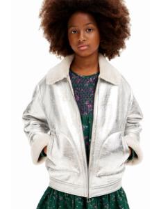 ბავშვის ქურთუკი Desigual - METALLIC SHEARLING JACKET