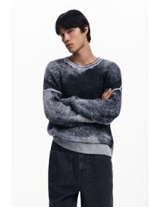 კაცის სვიტერი DESIGUAL - DISTRESSED KNIT SWEATER