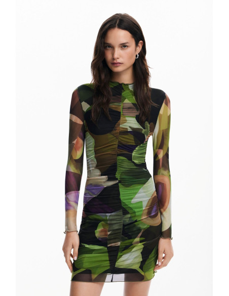 კაბა DESIGUAL - PRINTED MINI DRESS M. CHRISTIAN LACROIX