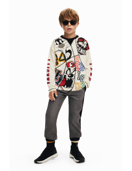 მაისური Desigual - LOONEY TUNES LONG-SLEEVE T-SHIRT