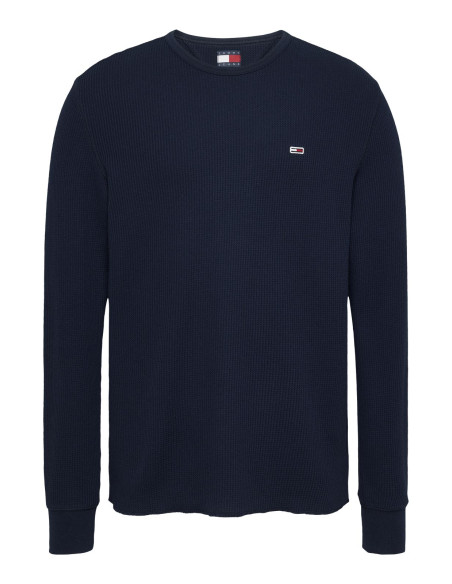 მაისური Tommy Jeans - TJM SLIM WAFFLE L/S TEE EXT