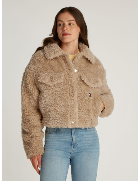 ქურთუკი Tommy Jeans - TJW FAUX SHEARLING TRUCKER