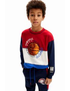 მაისური Desigual - TRICOLOR BASKETBALL T-SHIRT