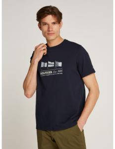 მაისური Tommy Hilfiger - HILFIGER FLAGS TEE