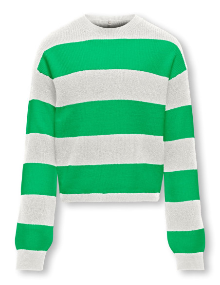 ბავშვის ჯემპრი/ჟაკეტი KIDS ONLY - KOGFRANCA SHORT L/S STRIPE KNT NOOS