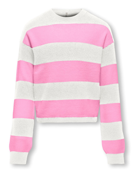 ბავშვის ჯემპრი/ჟაკეტი KIDS ONLY - KOGFRANCA SHORT L/S STRIPE KNT NOOS