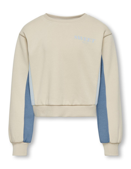 ბავშვის ჯემპრი/ჟაკეტი KIDS ONLY - KOGGEMMA LIFE L/S BLOCK O-NECK BOX SWT