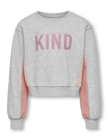 ბავშვის ჯემპრი/ჟაკეტი KIDS ONLY - KOGGEMMA LIFE L/S BLOCK O-NECK BOX SWT