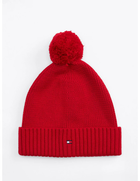 ბავშვის ქუდი TOMMY HILFIGER - TH ESSENTIAL POM POM BEANIE