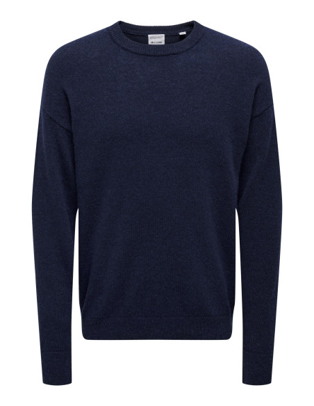 კაცის სვიტერი ONLY & SONS - ONSPABLO REG 9 WOOL CREW KNIT