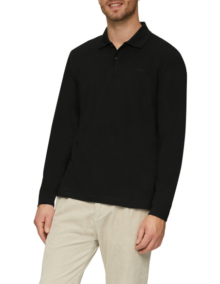 კაცის სვიტერი s.OLIVER - Piqué Polo Shirt With Logo Embroidery