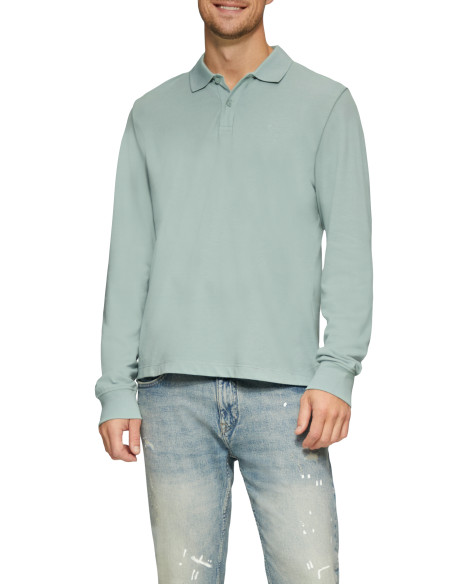 კაცის სვიტერი s.OLIVER - Piqué Polo Shirt With Logo Embroidery