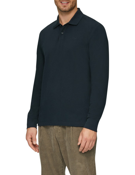 კაცის სვიტერი s.Oliver - Piqué Polo Shirt With Logo Embroidery