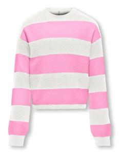 ბავშვის ჯემპრი/ჟაკეტი KIDS ONLY - KOGFRANCA SHORT L/S STRIPE KNT NOOS