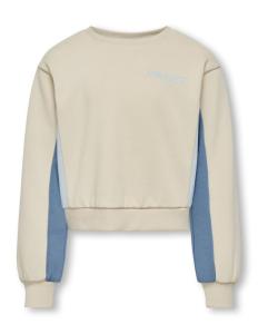 ბავშვის ჯემპრი/ჟაკეტი KIDS ONLY - KOGGEMMA LIFE L/S BLOCK O-NECK BOX SWT