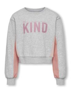 ბავშვის ჯემპრი/ჟაკეტი KIDS ONLY - KOGGEMMA LIFE L/S BLOCK O-NECK BOX SWT