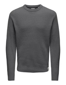 კაცის სვიტერი ONLY & SONS - ONSFERGAL LIFE REG 7 RIB CREW KNIT