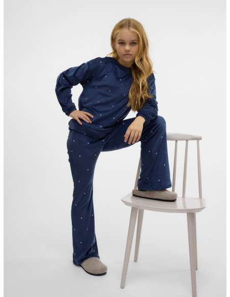 შარვალი Vero Moda Girl - VMVELVET HW FLARED PANTS JRS GIRL