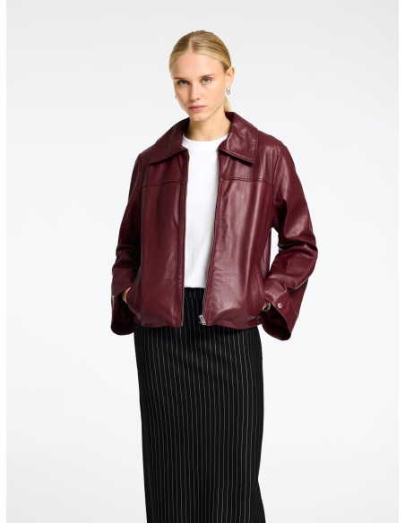 ქურთუკი SELECTED FEMME - SLFBEA LEATHER JACKET