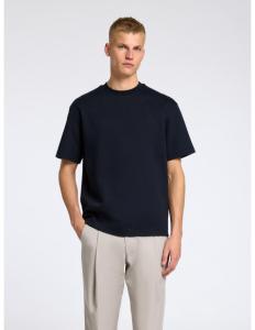 მაისური SELECTED HOMME - SLHLOOSEHENRY STRUCTURE SS O-NECK TEE