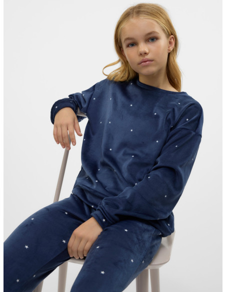 ბავშვის ჯემპრი/ჟაკეტი Vero Moda Girl - VMVELVET LS TOP JRS GIRL