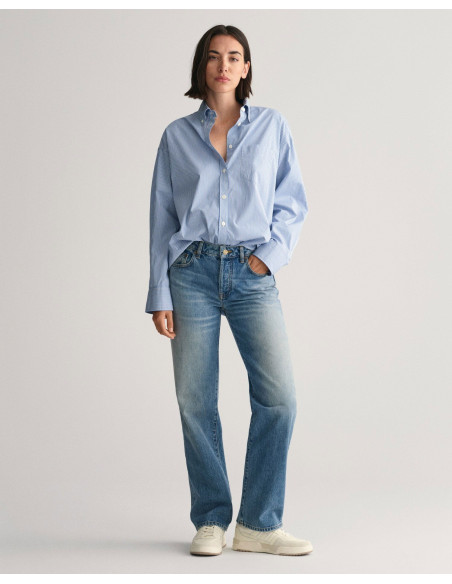 ქალის ჯინსი GANT - STRAIGHT RIGID JEANS