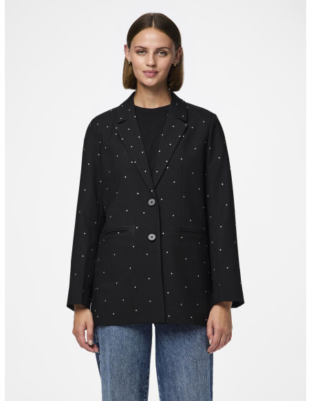 პიჯაკი Pieces - PCPEVA RHINESTONE LOOSE BLAZER