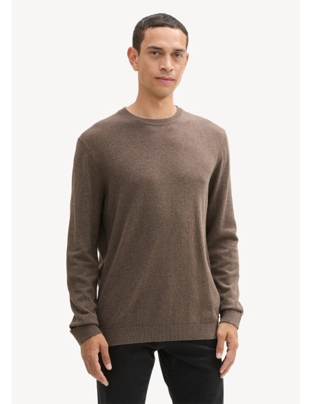 კაცის სვიტერი Tom Tailor - Cotton Cashmere Crewneck Knit