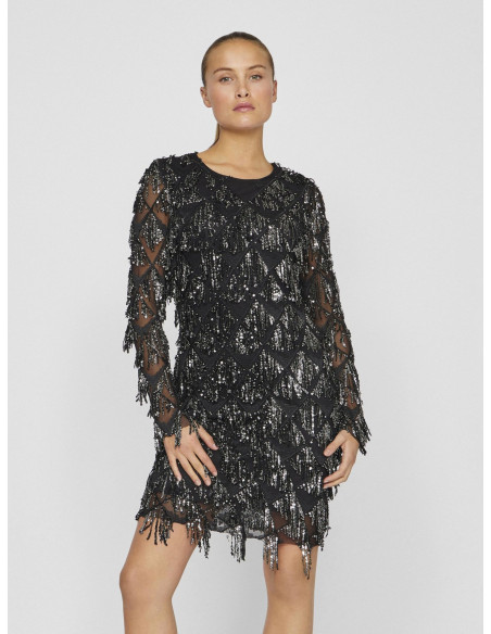 კაბა VILA - VIFRANCIE LS SHORT DRESS/ROU