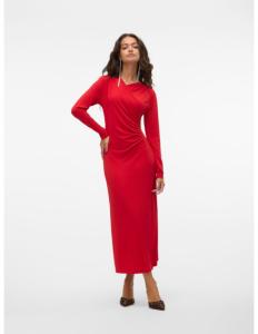 კაბა Vero Moda - VMRASMINE LS V-NECK 7/8 DRESS JRS GA