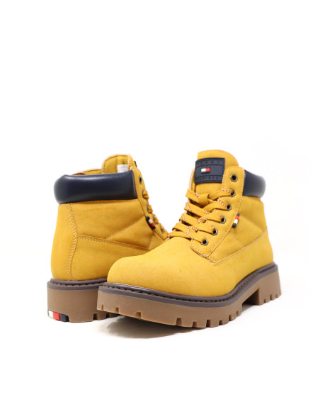 ბავშვის ბათინკი Tommy Hilfiger - TRONCHETTO ALLACCIATO OCRA/BLU
