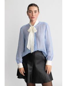 პერანგი Gant - REG STRIPED CONTRAST BOW BLOUSE