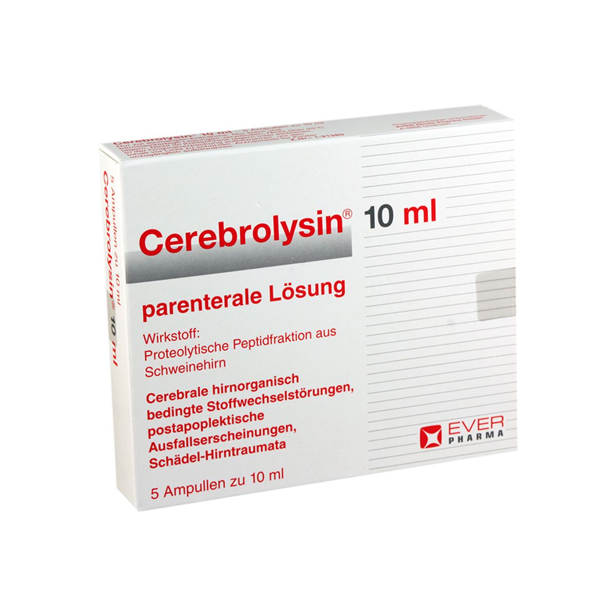 ცერებროლიზინი - Cerebrolysin 10 მლ 5 ცალი 