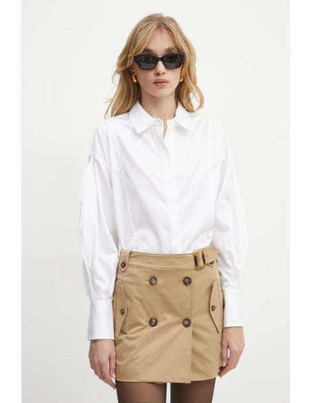 პერანგი GUESS - LS AMA POPLIN TOP