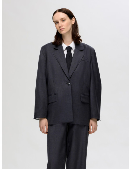 პიჯაკი SELECTED FEMME - SLFLUAH LS WOOL BLAZER