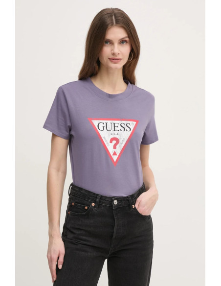 მაისურები GUESS - SS CLASSIC FIT LOGO TEE