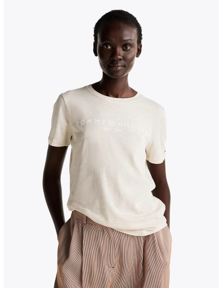 მაისურები Tommy Hilfiger - REG CORP LOGO C-NK SS