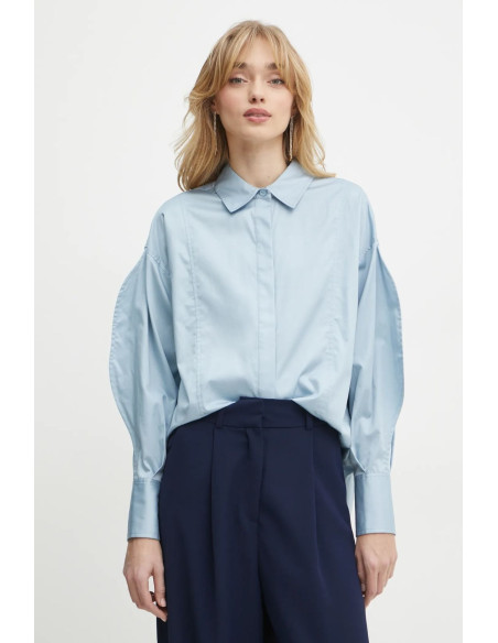 პერანგი GUESS - LS AMA POPLIN TOP