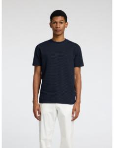 მაისური SELECTED HOMME - SLHWYATT STRUCTURE STRIPE SS O-NECK TEE