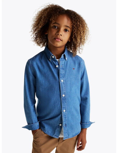 ბავშვის პერანგი/ბლუზი TOMMY HILFIGER - DENIM CHAMBRAY SHIRT LS