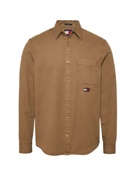 პერანგი Tommy Jeans - TJM REG WASHED TWILL SHIRT
