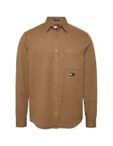 პერანგი Tommy Jeans - TJM REG WASHED TWILL SHIRT