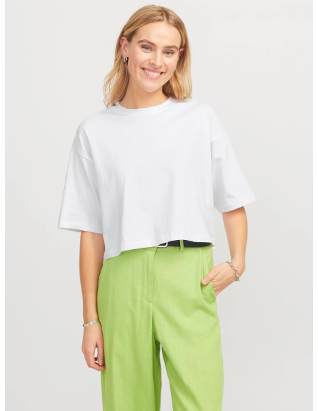 მაისურები JJXX - JXANDREA LOOSE SS CROPPED TEE JRS NOOS