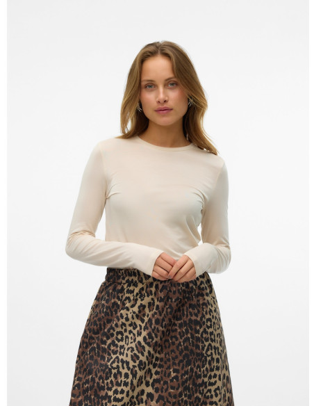 მაისურები Vero Moda - VMFIONA LS O-NECK TOP VMA