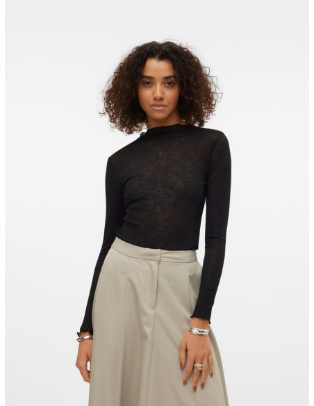 მაისურები Vero Moda - VMINES LS O-NECK PULLOVER