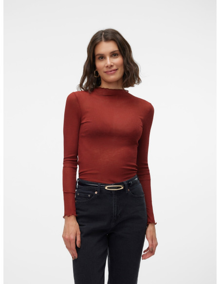 მაისურები Vero Moda - VMINES LS O-NECK PULLOVER