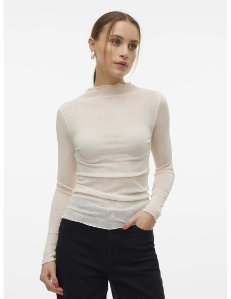 მაისურები Vero Moda - VMINES LS O-NECK PULLOVER