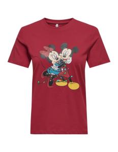 მაისურები ONLY - ONLMICKEY LIFE REG S/S TOP BOX XMAS JRS