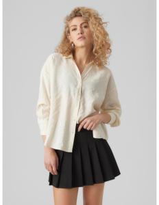 პერანგი Vero Moda - VMQUEENY LS OVERSIZE SHIRT WVN GA NOOS